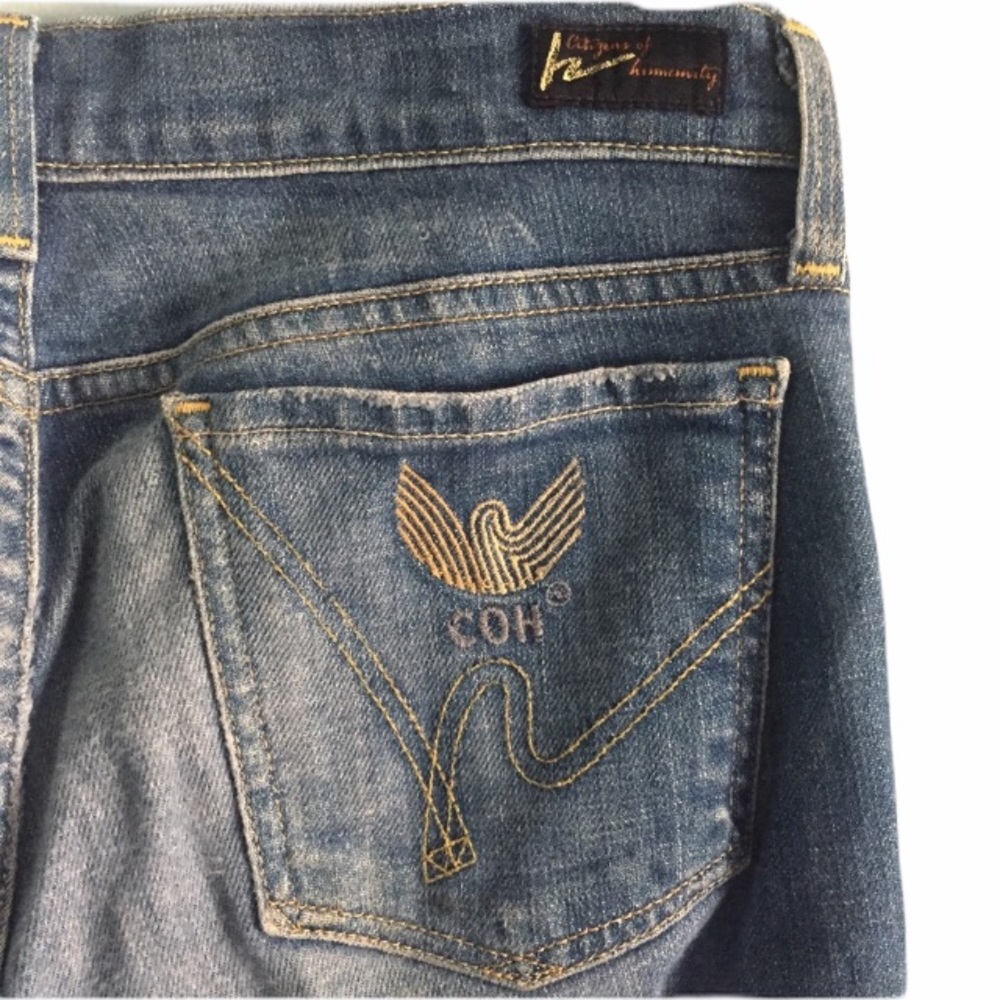 Citizens of Humanity Vintage Low Rise Bootcut Jeans Colette 104 Light Wash y2k